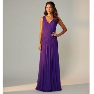 Sue Wong Vibrant Purple Maxi Dress
